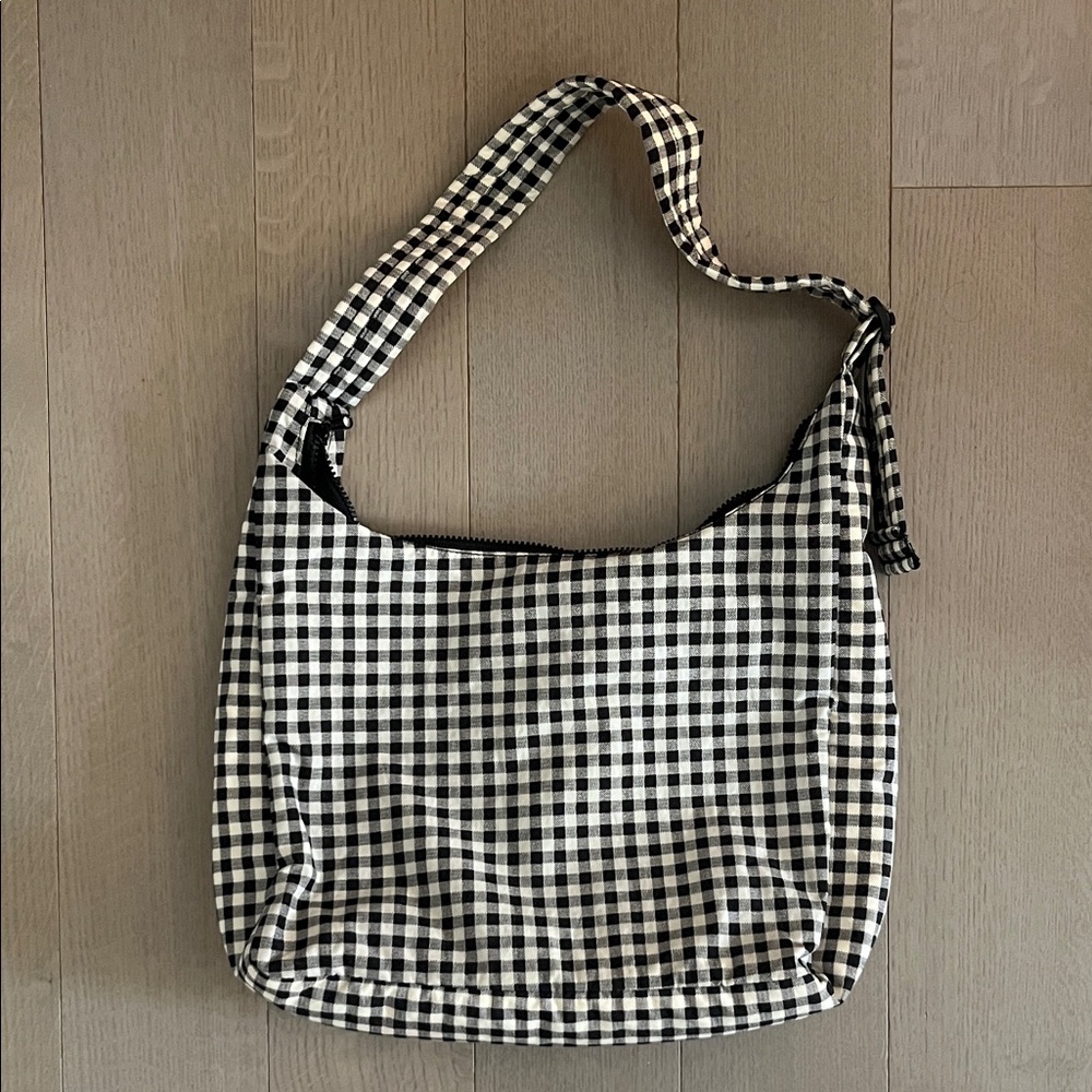 Baggu Black and White Checkered Bag